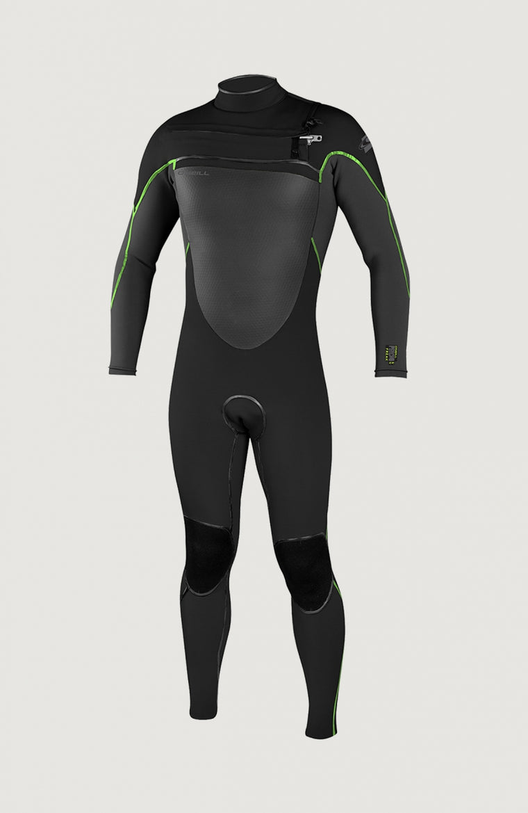 Psycho Freak Chest Zip 4/3mm Full Wetsuit | Black