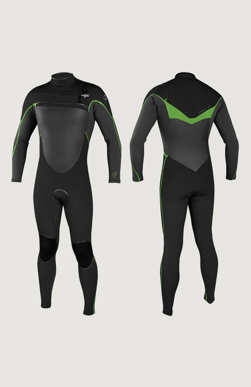 Psycho Freak Chest Zip 4/3mm Full Wetsuit | Black