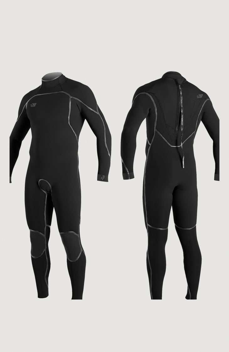 Psycho One Back Zip 4/3mm Full Wetsuit | BLACK/BLACK