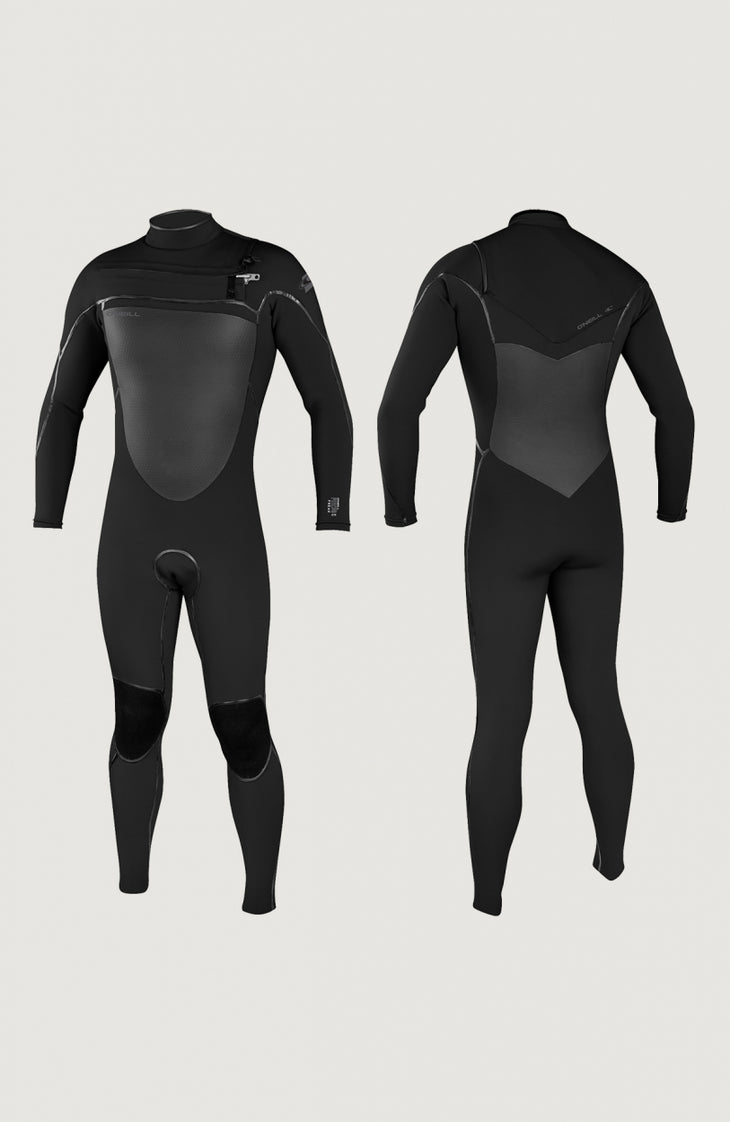 Psycho Freak Chest Zip 5/4mm Full Wetsuit | Black