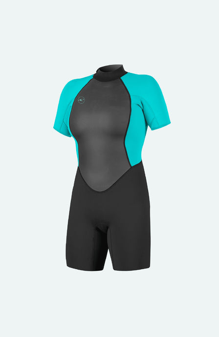 Reactor-2 2mm Back Zip Shortsleeve Spring Wetsuit | BLK/LTAQUA