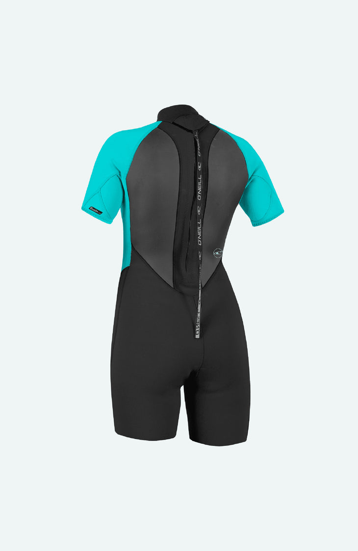 Reactor-2 2mm Back Zip Shortsleeve Spring Wetsuit | BLK/LTAQUA