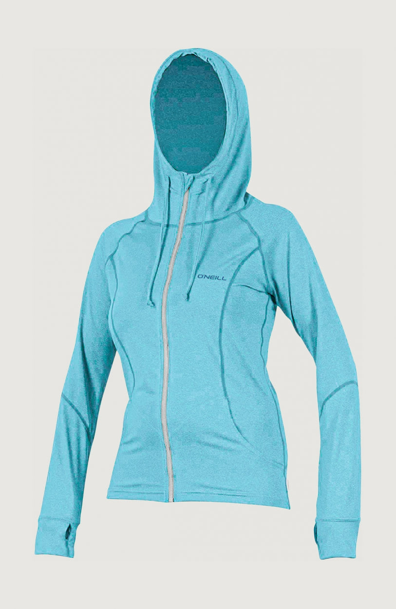 Hybrid Long Sleeve Zip UV Hoodie | Blue