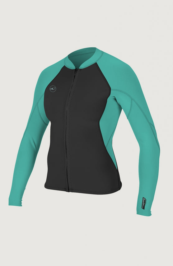 Reactor-2 15mm Front Zip Jacket Womens | BLK/LTAQUA