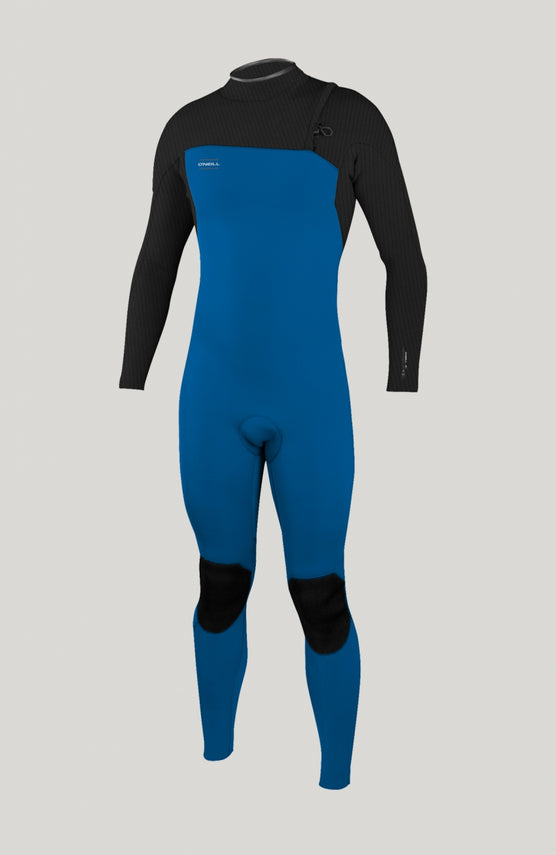 O'Neill Hyperfreak 5/4mm Competition Zipless Full Wetsuit Neoprenanzug für Jungen, blau, freigestellt von vorne