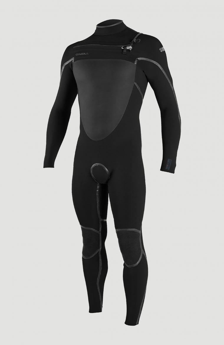 Psycho Tech 3/2mm Chest Zip Full Wetsuit | BLACK/BLACK
