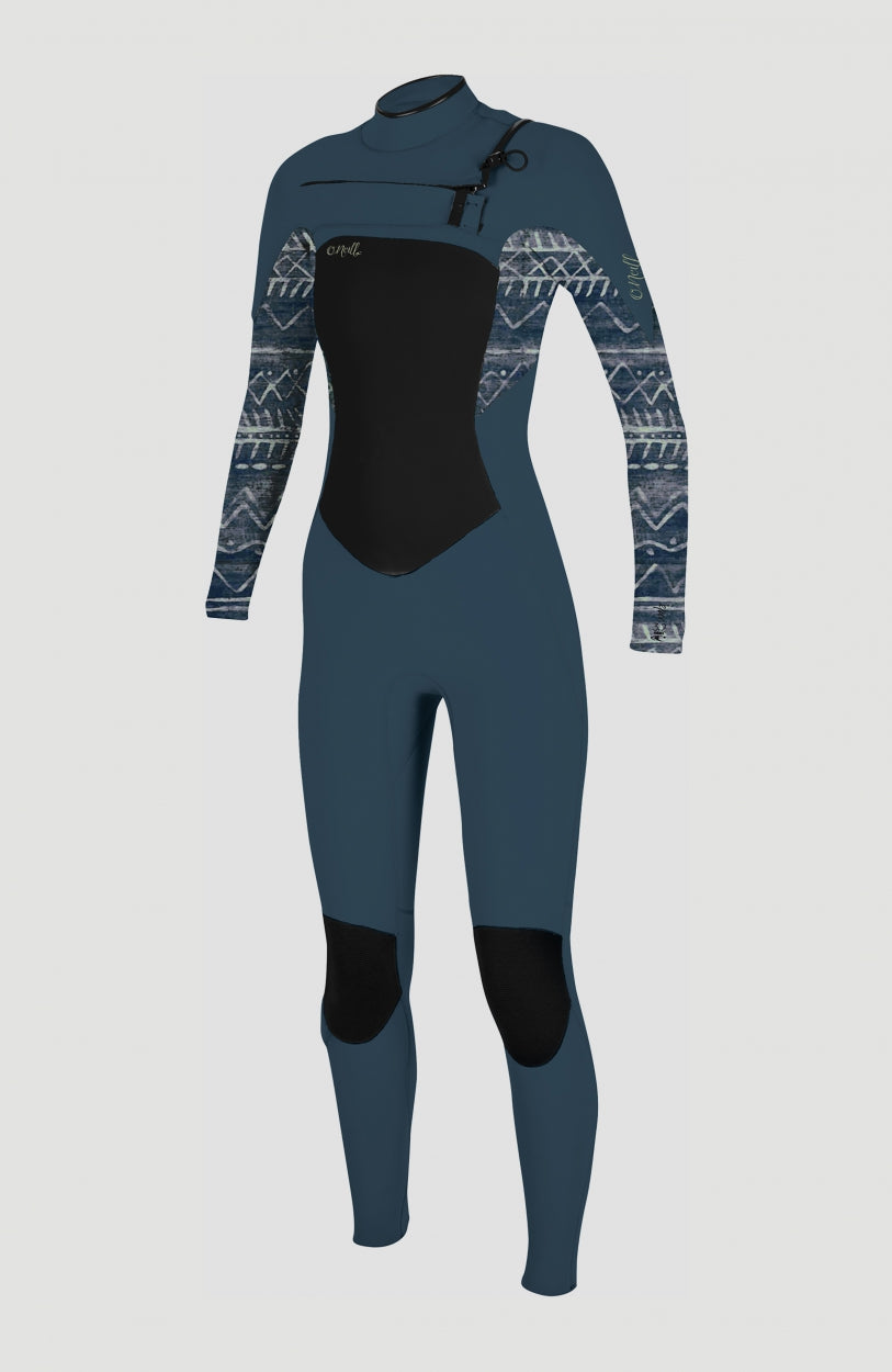 Epic 4/3mm Chest Zip Full Wetsuit | Shade/Bungalow Stripe