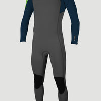 Hammer 3/2mm Chest Zip Full Wetsuit | GRAPHITE/ABYSS/DAYGLO