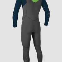 Hammer 3/2mm Chest Zip Full Wetsuit | GRAPHITE/ABYSS/DAYGLO