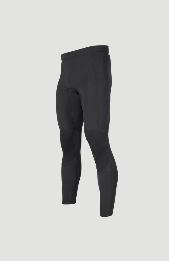 O'Neill Reactor-2 2mm Neoprene Pants Neoprenhose für Herren, schwarz, freigestellt in Schrägansicht von vorne