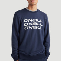 Triple Stack Crew Sweatshirt | Ink Blue -A