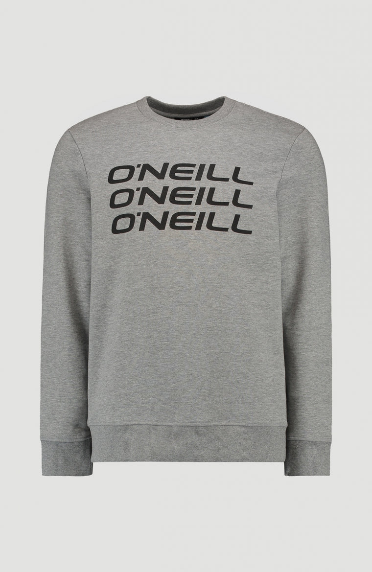 Triple Stack Crew Sweatshirt | Silver Melee -A