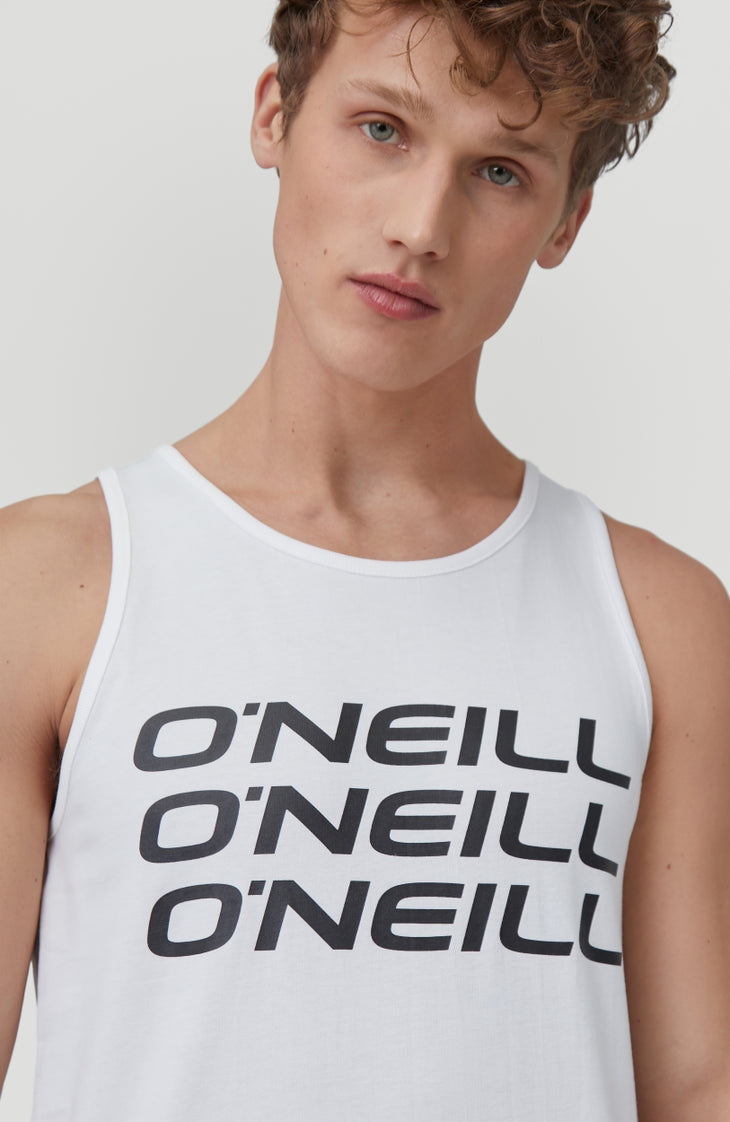 Triple Stack Tanktop | Powder White