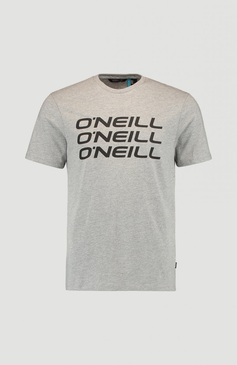 Triple Stack T-Shirt | Silver Melee -A