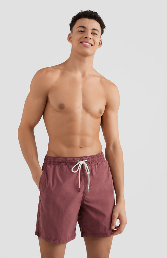 O'Neill Vert Badehose für Herren, rot, Vorderansicht, getragen am Model