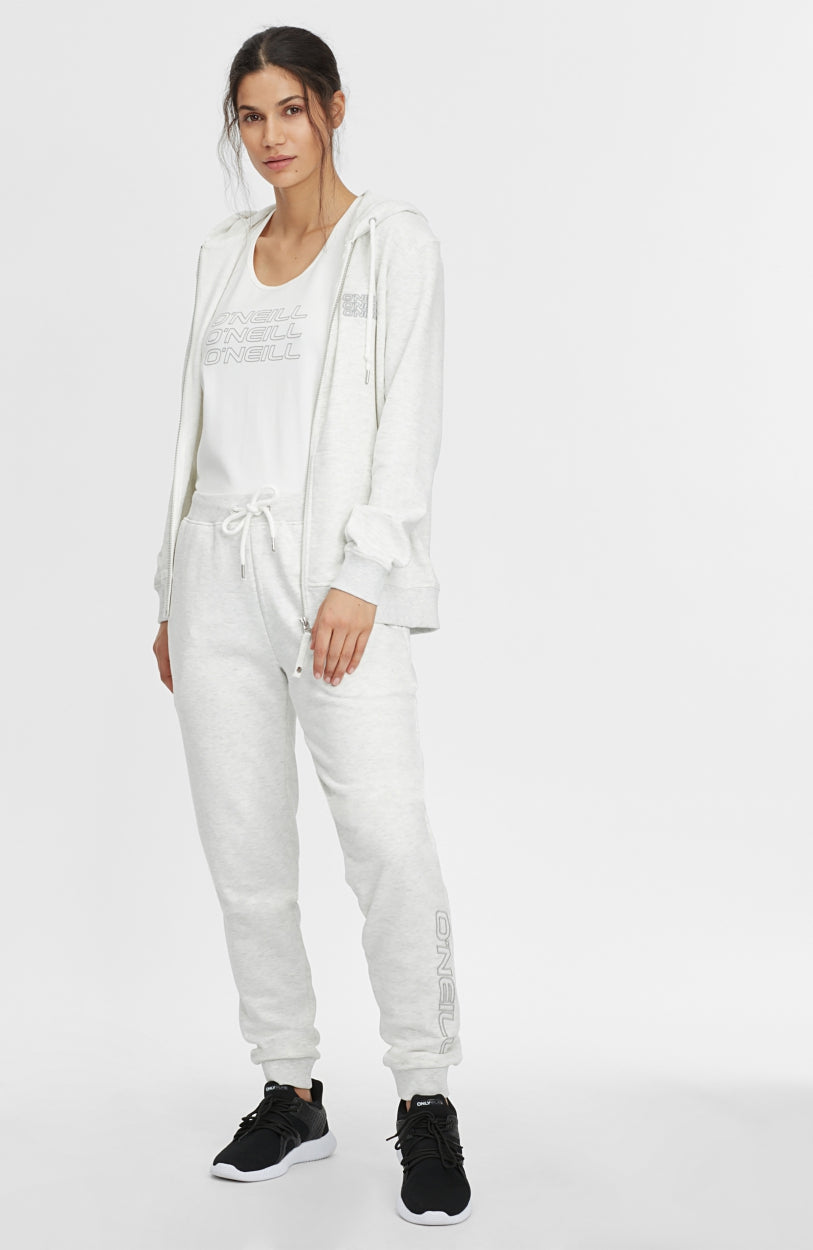 Triple Stack Full Zip Kapuzenpullover | White Melee