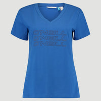 Triple Stack V-Neck T-Shirt | Ocean Blue