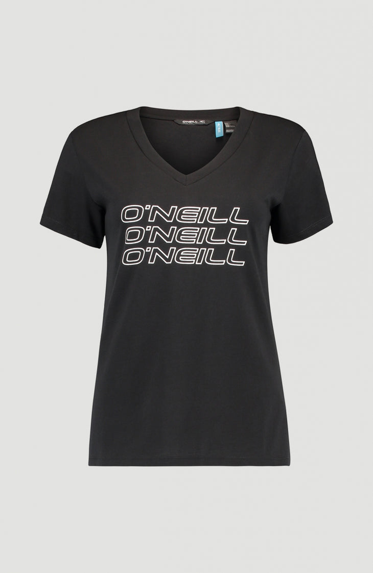 Triple Stack V-Neck T-Shirt | BlackOut - A