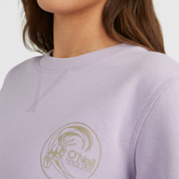 Circle Surfer Crew Sweatshirt | Purple Rose