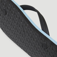 Profile Sandalen mit kleinem Logo | Blue Topaz