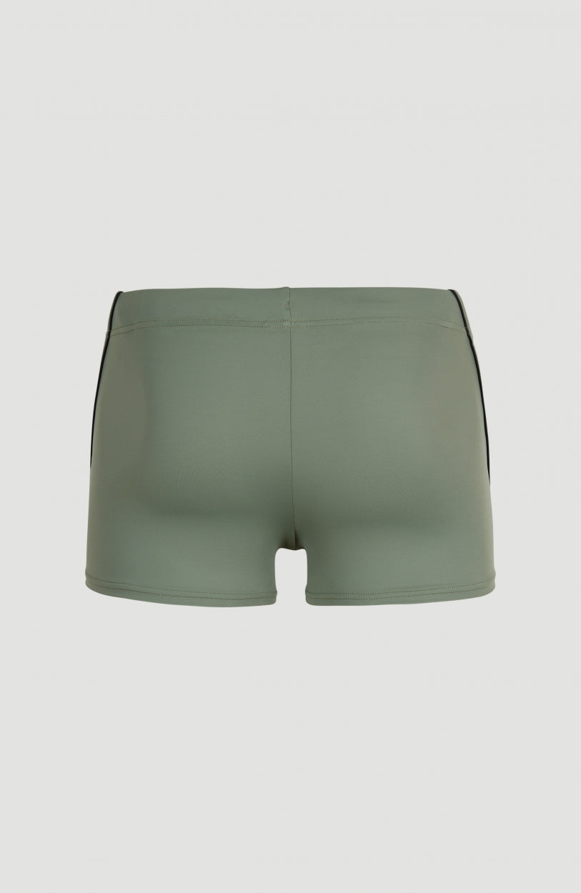 Solid Badehose | Deep Lichen Green
