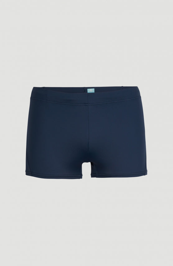 O'Neill Cali Badehose für Herren, blau, flach liegend von vorne mit elastischem Bund