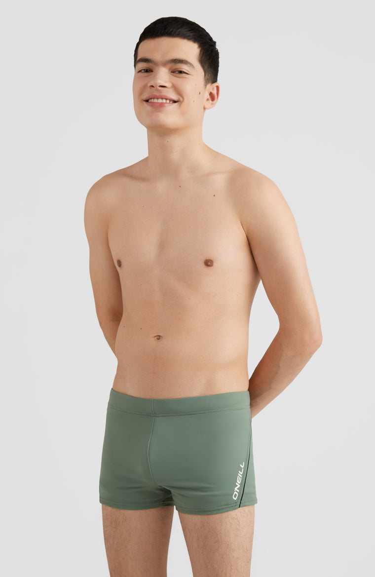 Solid Badehose | Deep Lichen Green